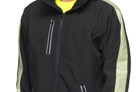 Softshell Mark The Helper Black Fluo