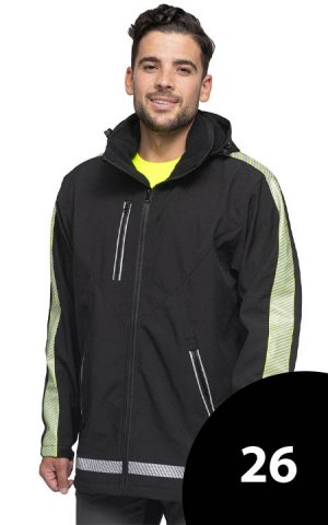 Softshell Black Fluo