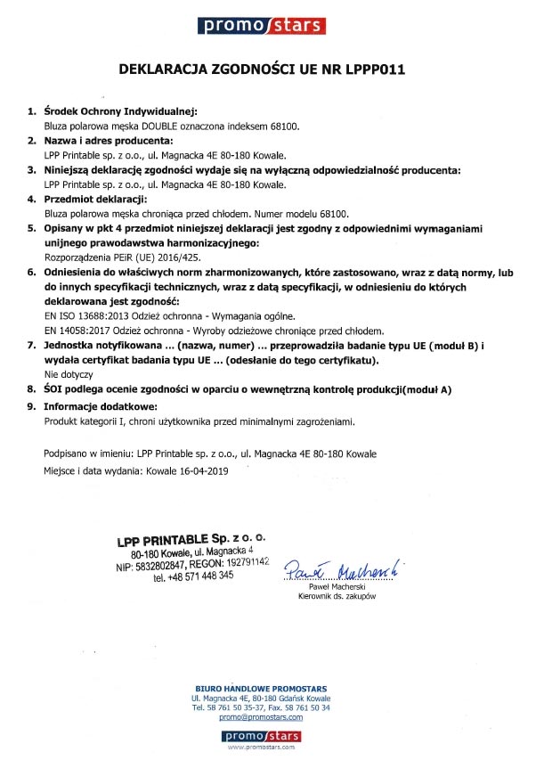 deklaracja zgodnosci z UE