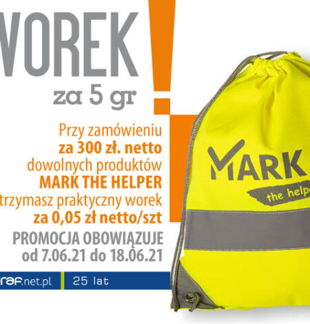Promocja odzieży roboczej Mark the Helper Promocja odzieży roboczej Mark the Helper